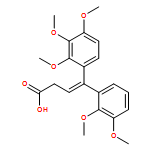 3-Butenoic acid, 4-(2,3-dimethoxyphenyl)-4-(2,3,4-trimethoxyphenyl)-