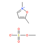 Isoxazolium, 2,5-dimethyl-, methyl sulfate (1:1)