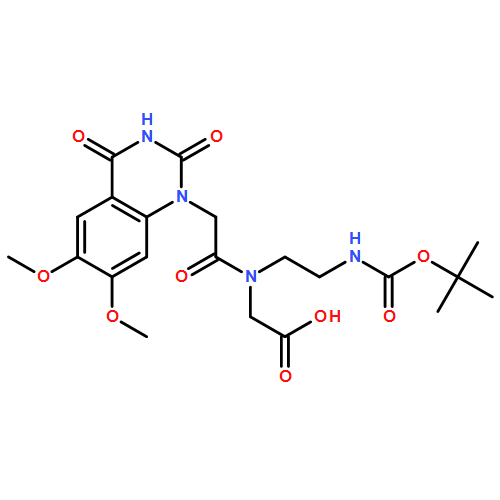 Glycine, N-[2-(3,4-dihydro-6,7-dimethoxy-2,4-dioxo-1(2H)-quinazolinyl)acetyl]-N-[2-[[(1,1-dimethylethoxy)carbonyl]amino]ethyl]-