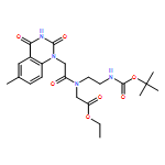 Glycine, N-[2-(3,4-dihydro-6-methyl-2,4-dioxo-1(2H)-quinazolinyl)acetyl]-N-[2-[[(1,1-dimethylethoxy)carbonyl]amino]ethyl]-, ethyl ester