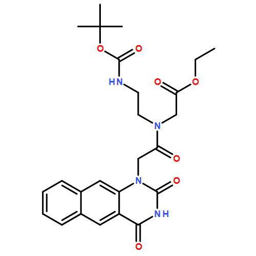 Glycine, N-[2-(3,4-dihydro-2,4-dioxobenzo[g]quinazolin-1(2H)-yl)acetyl]-N-[2-[[(1,1-dimethylethoxy)carbonyl]amino]ethyl]-, ethyl ester