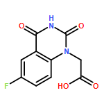 1(2H)-Quinazolineacetic acid, 6-fluoro-3,4-dihydro-2,4-dioxo-