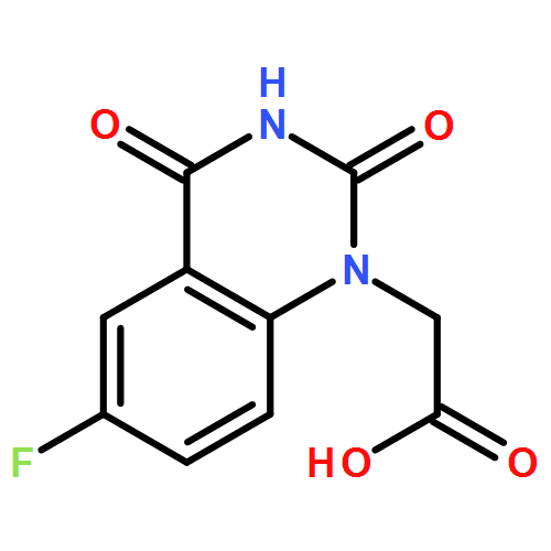 1(2H)-Quinazolineacetic acid, 6-fluoro-3,4-dihydro-2,4-dioxo-