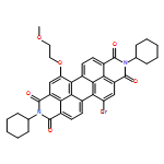 Anthra[2,1,9-def:6,5,10-d'e'f']diisoquinoline-1,3,8,10(2H,9H)-tetrone, 5-bromo-2,9-dicyclohexyl-12-(2-methoxyethoxy)-