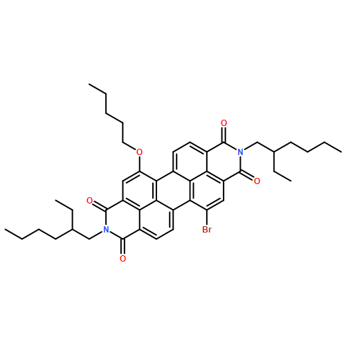 Anthra[2,1,9-def:6,5,10-d'e'f']diisoquinoline-1,3,8,10(2H,9H)-tetrone, 5-bromo-2,9-bis(2-ethylhexyl)-12-(pentyloxy)-