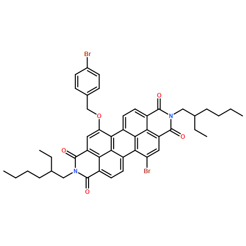 Anthra[2,1,9-def:6,5,10-d'e'f']diisoquinoline-1,3,8,10(2H,9H)-tetrone, 5-bromo-12-[(4-bromophenyl)methoxy]-2,9-bis(2-ethylhexyl)-