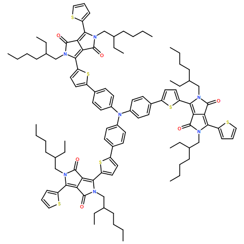 Pyrrolo[3,4-c]pyrrole-1,4-dione, 3,3',3''-[nitrilotris(4,1-phenylene-5,2-thiophenediyl)]tris[2,5-bis(2-ethylhexyl)-2,5-dihydro-6-(2-thienyl)-