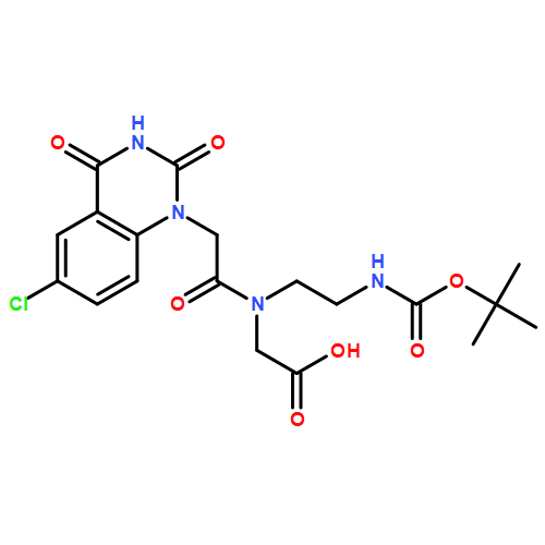 Glycine, N-[2-(6-chloro-3,4-dihydro-2,4-dioxo-1(2H)-quinazolinyl)acetyl]-N-[2-[[(1,1-dimethylethoxy)carbonyl]amino]ethyl]-