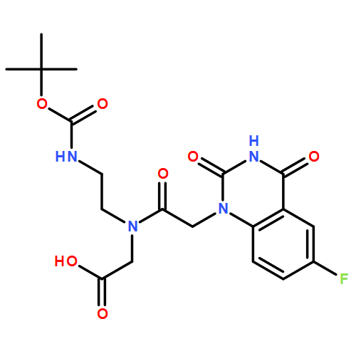 Glycine, N-[2-[[(1,1-dimethylethoxy)carbonyl]amino]ethyl]-N-[2-(6-fluoro-3,4-dihydro-2,4-dioxo-1(2H)-quinazolinyl)acetyl]-