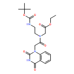 Glycine, N-[2-(3,4-dihydro-2,4-dioxo-1(2H)-quinazolinyl)acetyl]-N-[2-[[(1,1-dimethylethoxy)carbonyl]amino]ethyl]-, ethyl ester