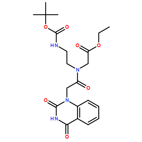 Glycine, N-[2-(3,4-dihydro-2,4-dioxo-1(2H)-quinazolinyl)acetyl]-N-[2-[[(1,1-dimethylethoxy)carbonyl]amino]ethyl]-, ethyl ester