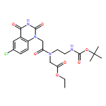 Glycine, N-[2-(6-chloro-3,4-dihydro-2,4-dioxo-1(2H)-quinazolinyl)acetyl]-N-[2-[[(1,1-dimethylethoxy)carbonyl]amino]ethyl]-, ethyl ester