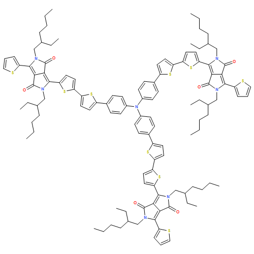 Pyrrolo[3,4-c]pyrrole-1,4-dione, 3,3',3''-[nitrilotris(4,1-phenylene[2,2'-bithiophene]-5',5-diyl)]tris[2,5-bis(2-ethylhexyl)-2,5-dihydro-6-(2-thienyl)-