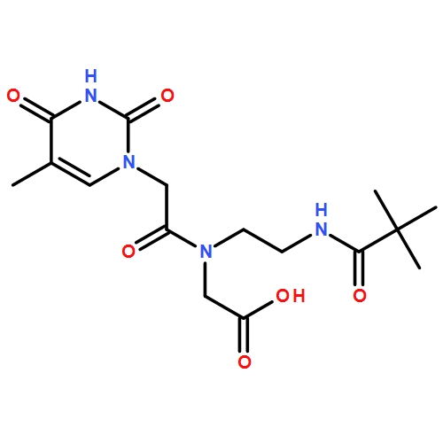 Glycine, N-[2-(3,4-dihydro-5-methyl-2,4-dioxo-1(2H)-pyrimidinyl)acetyl]-N-[2-[(2,2-dimethyl-1-oxopropyl)amino]ethyl]-