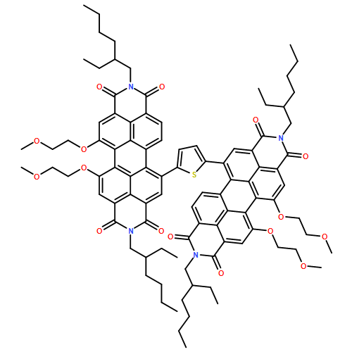 Anthra[2,1,9-def:6,5,10-d'e'f']diisoquinoline-1,3,8,10(2H,9H)-tetrone, 5,5'-(2,5-thiophenediyl)bis[2,9-bis(2-ethylhexyl)-12,13-bis(2-methoxyethoxy)-