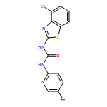 Urea, N-(5-bromo-2-pyridinyl)-N'-(4-chloro-2-benzothiazolyl)-