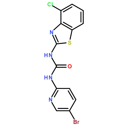 Urea, N-(5-bromo-2-pyridinyl)-N'-(4-chloro-2-benzothiazolyl)-