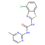 Urea, N-(4-chloro-2-benzothiazolyl)-N'-(4-methyl-2-pyrimidinyl)-