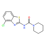 1-Piperidinecarboxamide, N-(4-chloro-2-benzothiazolyl)-