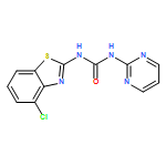 Urea, N-(4-chloro-2-benzothiazolyl)-N'-2-pyrimidinyl-