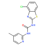 Urea, N-(4-chloro-2-benzothiazolyl)-N'-(4-methyl-2-pyridinyl)-