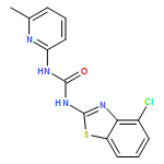 Urea, N-(4-chloro-2-benzothiazolyl)-N'-(6-methyl-2-pyridinyl)-