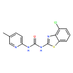 Urea, N-(4-chloro-2-benzothiazolyl)-N'-(5-methyl-2-pyridinyl)-