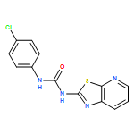 Urea, N-(4-chlorophenyl)-N'-thiazolo[5,4-b]pyridin-2-yl-