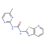 Urea, N-(4-methyl-2-pyrimidinyl)-N'-thiazolo[5,4-b]pyridin-2-yl-