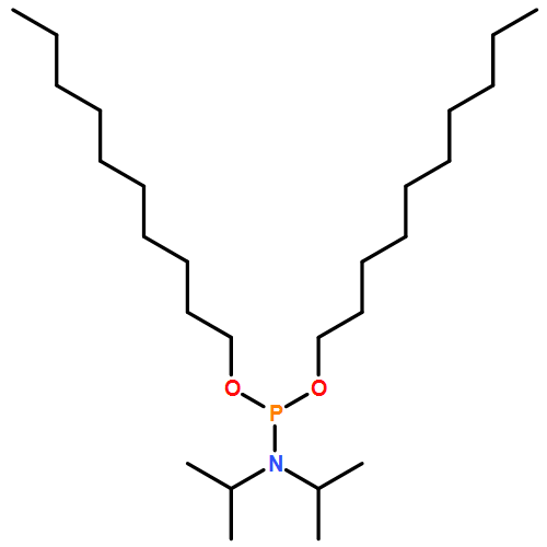 Phosphoramidous acid, N,N-bis(1-methylethyl)-, didecyl ester