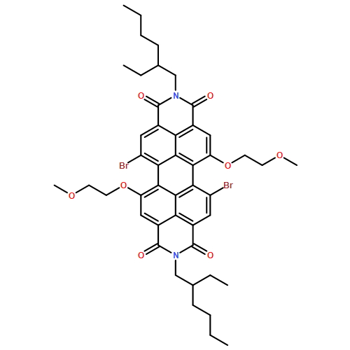 Anthra[2,1,9-def:6,5,10-d'e'f']diisoquinoline-1,3,8,10(2H,9H)-tetrone, 5,12-dibromo-2,9-bis(2-ethylhexyl)-6,13-bis(2-methoxyethoxy)-