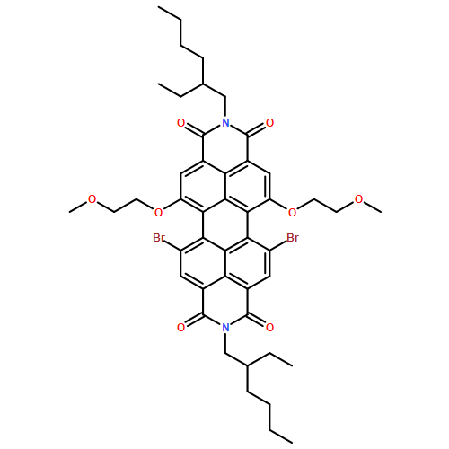 Anthra[2,1,9-def:6,5,10-d'e'f']diisoquinoline-1,3,8,10(2H,9H)-tetrone, 5,13-dibromo-2,9-bis(2-ethylhexyl)-6,12-bis(2-methoxyethoxy)-