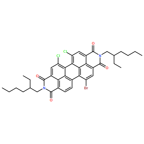 Anthra[2,1,9-def:6,5,10-d'e'f']diisoquinoline-1,3,8,10(2H,9H)-tetrone, 12-bromo-5,6-dichloro-2,9-bis(2-ethylhexyl)-