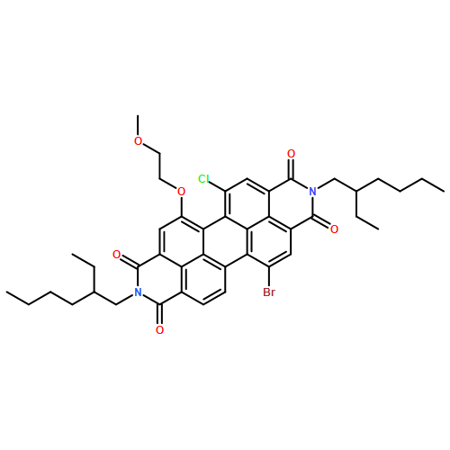 Anthra[2,1,9-def:6,5,10-d'e'f']diisoquinoline-1,3,8,10(2H,9H)-tetrone, 12-bromo-6-chloro-2,9-bis(2-ethylhexyl)-5-(2-methoxyethoxy)-