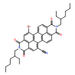 Anthra[2,1,9-def:6,5,10-d'e'f']diisoquinoline-5-carbonitrile, 13-bromo-2,9-bis(2-ethylhexyl)-1,2,3,8,9,10-hexahydro-1,3,8,10-tetraoxo-