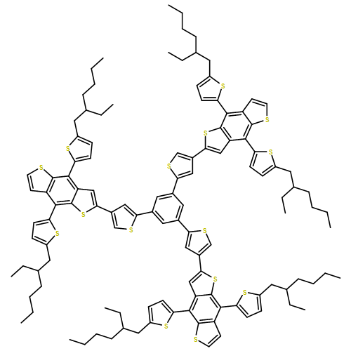 Benzo[1,2-b:4,5-b']dithiophene, 2,2',2''-(1,3,5-benzenetriyltri-2,4-thiophenediyl)tris[4,8-bis[5-(2-ethylhexyl)-2-thienyl]-