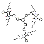 Pyrrolo[3,4-c]pyrrole-1,4-dione, 3,3',3''-[1,3,5-benzenetriyltris([2,2'-bithiophene]-5',5-diyl)]tris[2,5-bis(2-ethylhexyl)-2,5-dihydro-6-(2-thienyl)-