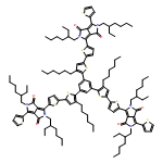 Pyrrolo[3,4-c]pyrrole-1,4-dione, 3,3',3''-[1,3,5-benzenetriyltris(4'-hexyl[2,2'-bithiophene]-5',5-diyl)]tris[2,5-bis(2-ethylhexyl)-2,5-dihydro-6-(2-thienyl)-