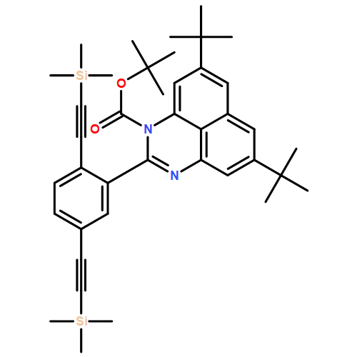 1H-Perimidine-1-carboxylic acid, 2-[2,5-bis[2-(trimethylsilyl)ethynyl]phenyl]-5,8-bis(1,1-dimethylethyl)-, 1,1-dimethylethyl ester