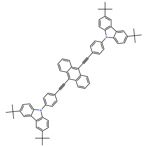 9H-Carbazole, 9,9'-[9,10-anthracenediylbis(2,1-ethynediyl-4,1-phenylene)]bis[3,6-bis(1,1-dimethylethyl)-