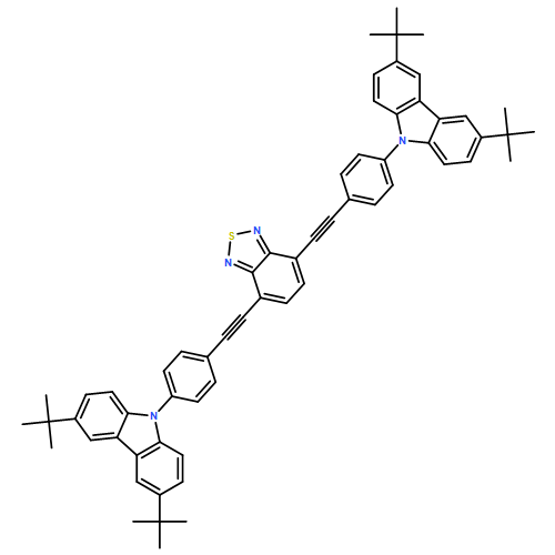 9H-Carbazole, 9,9'-[2,1,3-benzothiadiazole-4,7-diylbis(2,1-ethynediyl-4,1-phenylene)]bis[3,6-bis(1,1-dimethylethyl)-