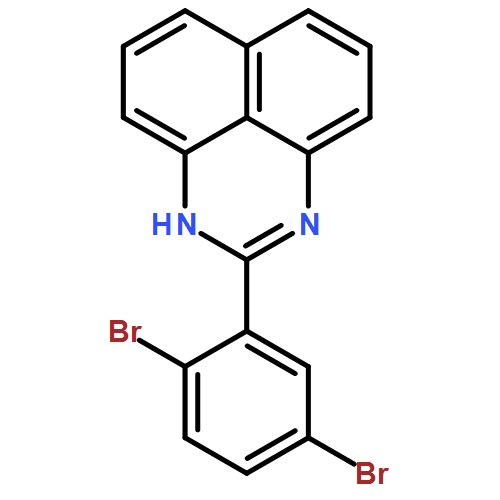 1H-Perimidine, 2-(2,5-dibromophenyl)-