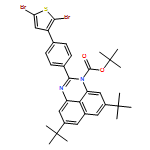 1H-Perimidine-1-carboxylic acid, 2-[4-(2,5-dibromo-3-thienyl)phenyl]-5,8-bis(1,1-dimethylethyl)-, 1,1-dimethylethyl ester