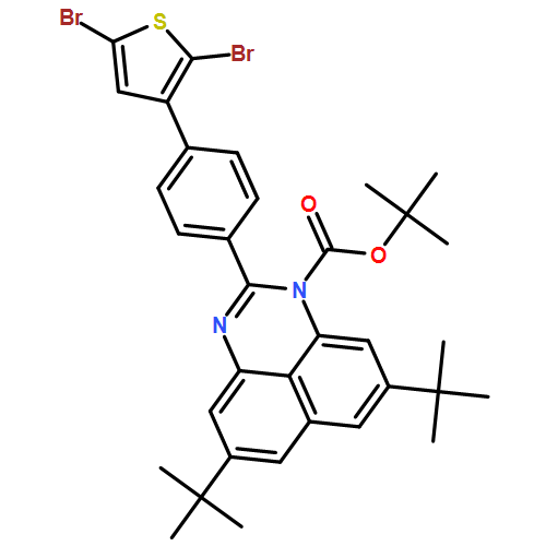 1H-Perimidine-1-carboxylic acid, 2-[4-(2,5-dibromo-3-thienyl)phenyl]-5,8-bis(1,1-dimethylethyl)-, 1,1-dimethylethyl ester