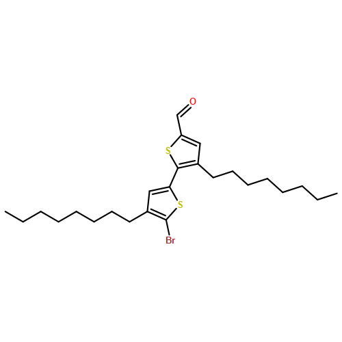 [2,2'-Bithiophene]-5-carboxaldehyde, 5'-bromo-3,4'-dioctyl-