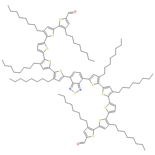 [2,2':5',2'':5'',2''':5''',2''''-Quinquethiophene]-5-carboxaldehyde, 5'''',5'''''''''-(2,1,3-benzothiadiazole-4,7-diyl)bis[3,3''',3'''',4'-tetraoctyl-