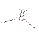 Benzo[c]thiophene-5,6-dicarboxylic acid, 1,3-dibromo-, 5,6-dioctyl ester