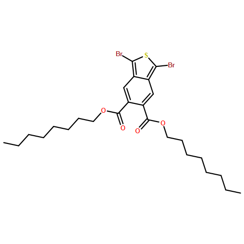 Benzo[c]thiophene-5,6-dicarboxylic acid, 1,3-dibromo-, 5,6-dioctyl ester