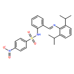 Benzenesulfonamide, N-[2-[[[2,6-bis(1-methylethyl)phenyl]imino]methyl]phenyl]-4-nitro-