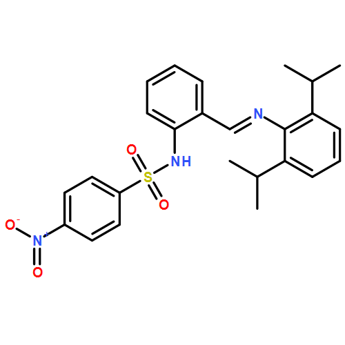 Benzenesulfonamide, N-[2-[[[2,6-bis(1-methylethyl)phenyl]imino]methyl]phenyl]-4-nitro-